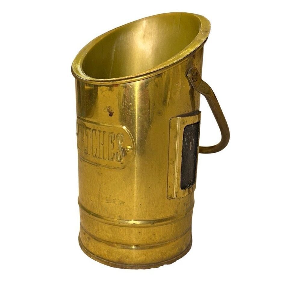 Vintage Teleflora match stick holder w/ handle and removable plastic insert MCM